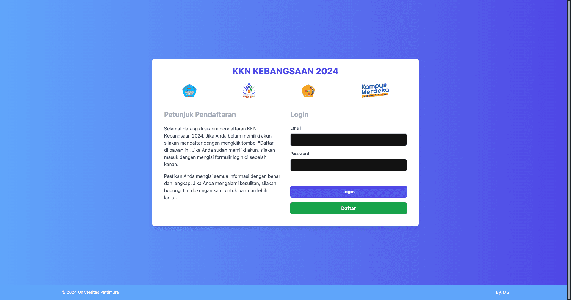 Pendaftaran KKN Kebangsaan 2024 - Program Kuliah Kerja Nyata untuk Masyarakat